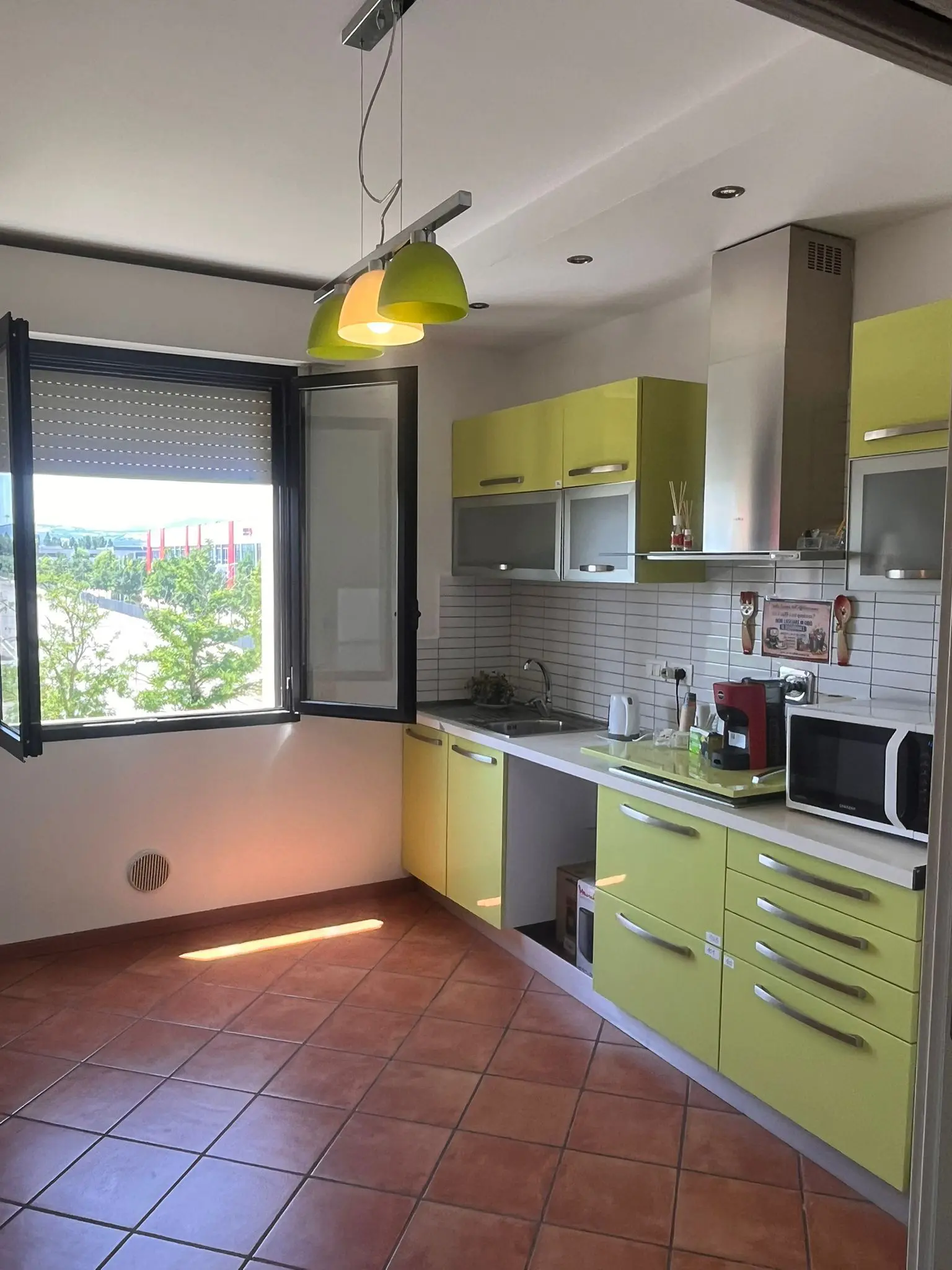 Cucina in comune da Affittacamere Cà Bianca